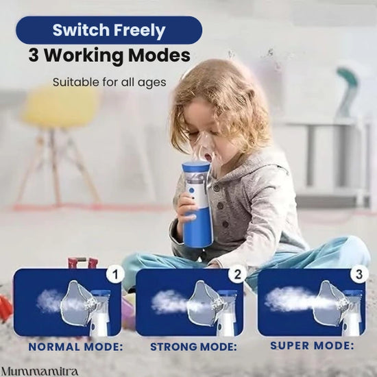 PureBreath™ – Compact Nebulizer | Gentle Vapour | Safe Relief Anytime, Anywhere