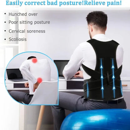 Posture Corrector Belt for Men & Women Improve Spine Alignment & Reduce Back Pain